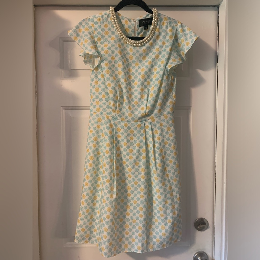 Gorgeous Jason Wu pearled neckline dress size 6